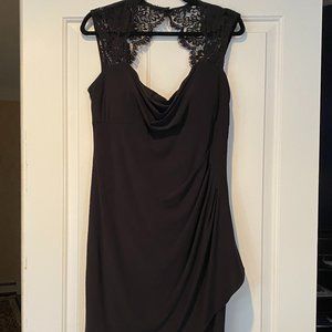 Black Lace Formal Cocktail Dress